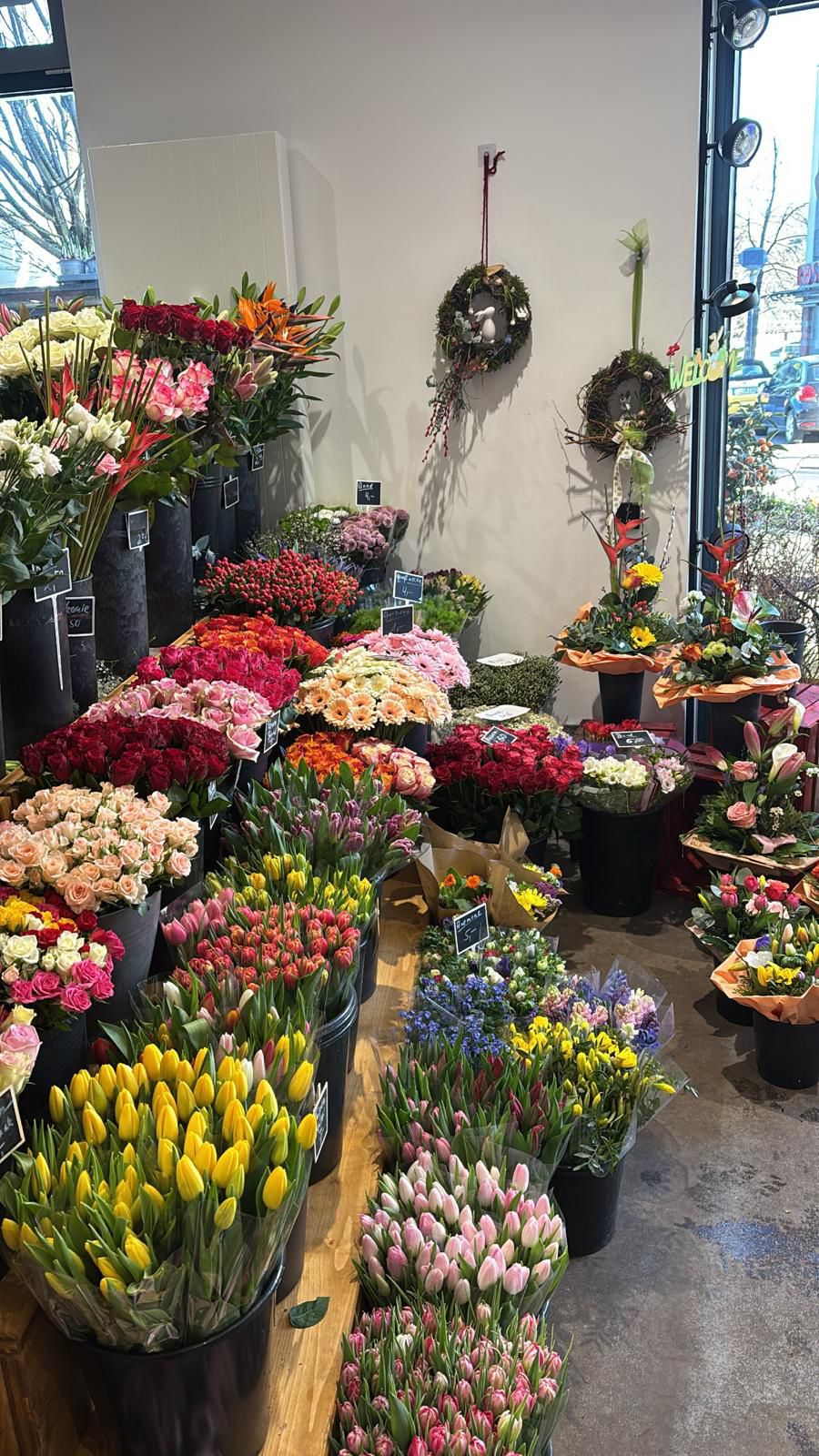 Blumenladen Innenansicht